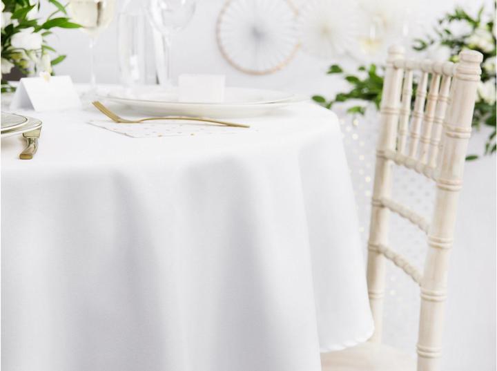 Productafbeelding Partydeco Tafelkleed, wit, 300cm (1 pkt / 1 st.) (30 x 30 cm)