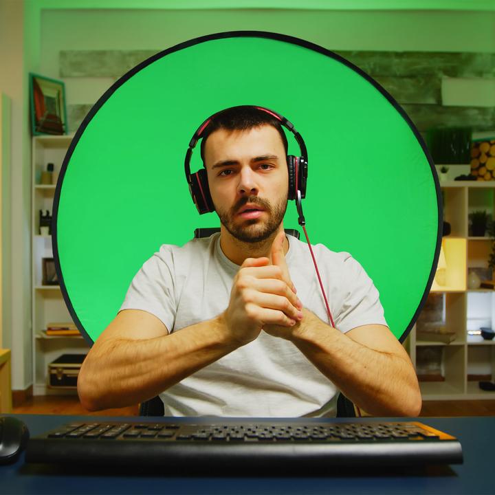 Produktbild 4smarts Chroma-Key Green Screen Rückenlehne (110 cm, 110 cm)