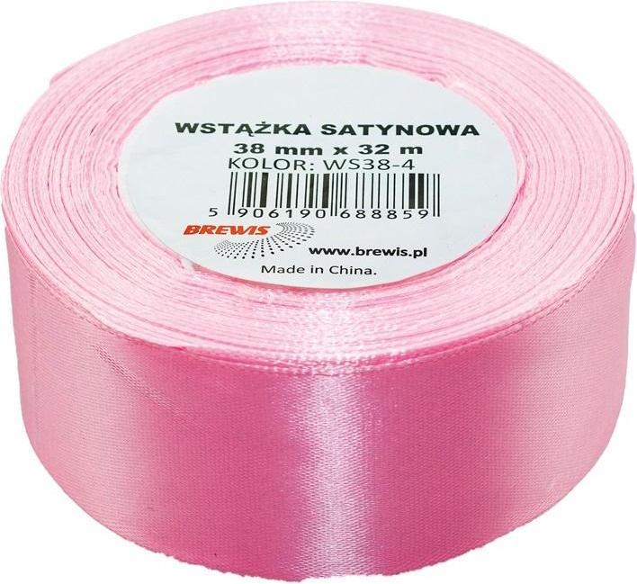 Actual product image Brewis Hellrosa Satinband 38mmx32m (Gift ribbon)
