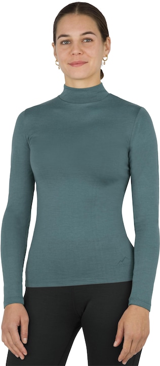 Actual product image Normani Ladies' merino longsleeve with stand-up collar "Romsey" - 9561 (XS)