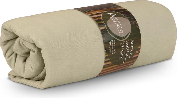 Immagine prodotto Aspero Bambus Spannbettlaken Macau (90-100 x 200 cm)