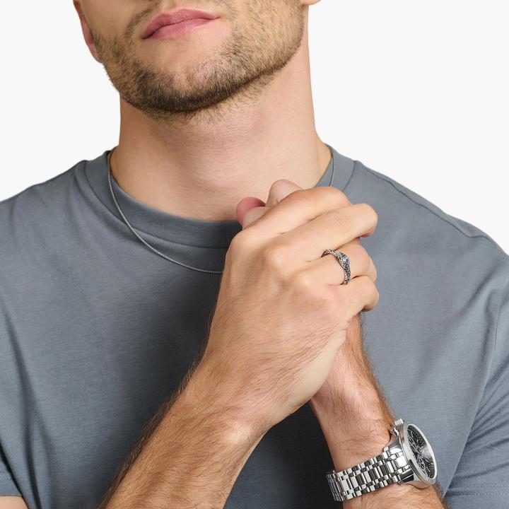 Immagine prodotto Thomas Sabo Anello Serpente annerito (54, 925 Argento)