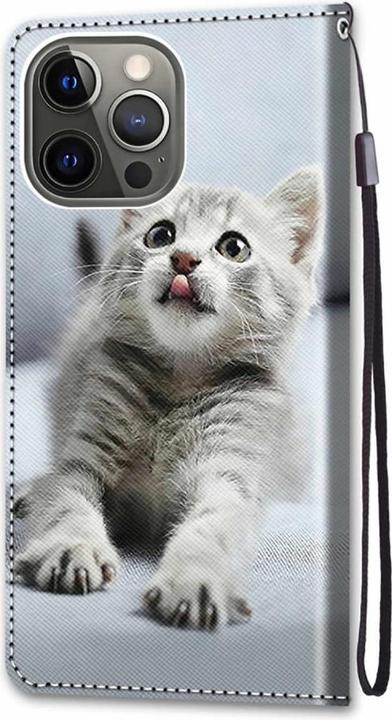 Produktbild Cover-Discount iPhone 13 Pro - Lederetui Hülle Kitten (Apple iPhone 13 Pro)