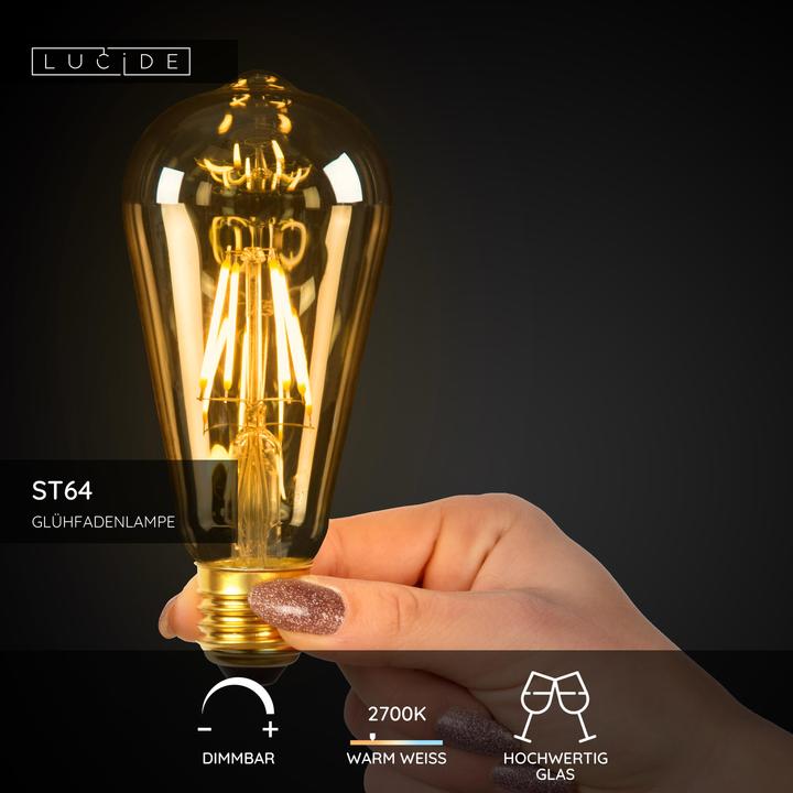Actual product image Lucide E27 (E27, 5 W, 600 lm, 1 x, E)
