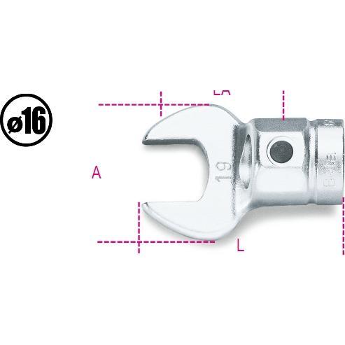 BETA, Chiave inglese, 006420022 Aufsteckschlüssel für Drehmomentschlüssel 22 mm