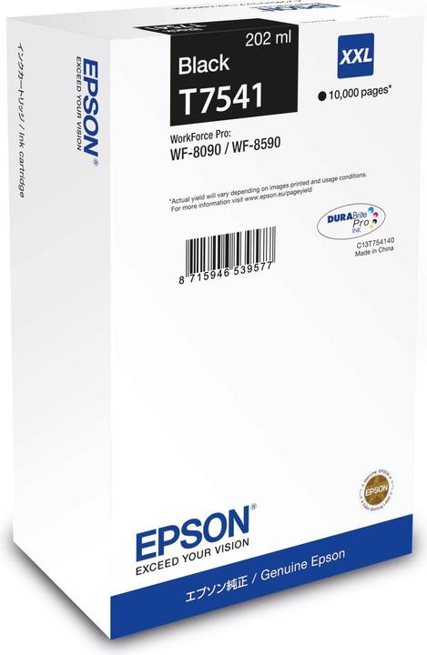 Epson Tinte schwarz 202.0ml WF Pro 8090/8590, "XXL" (BK)