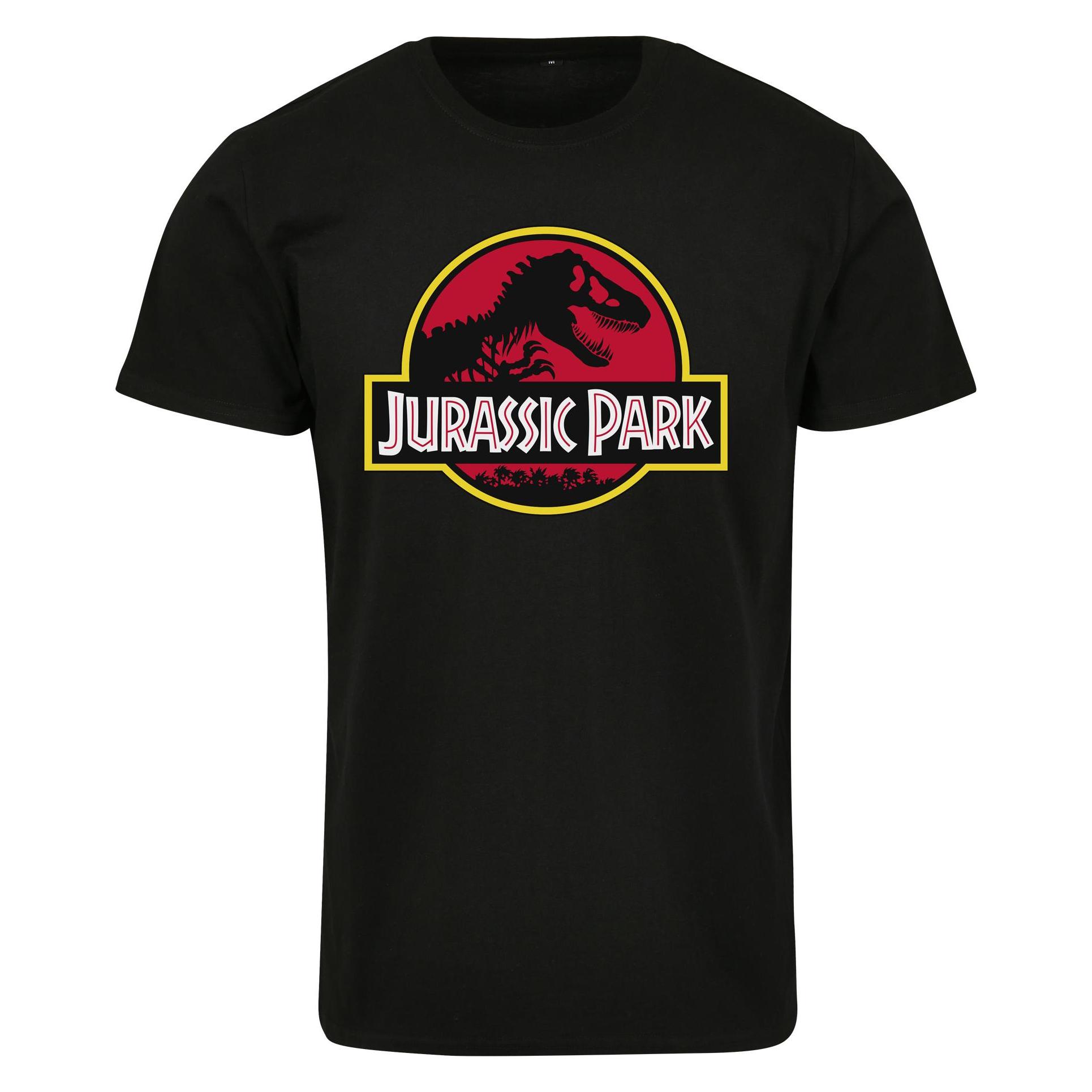 Merchcode, Herren, Shirts, Jurassic Park Logo, Schwarz, (Xs)