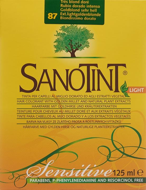 Image du produit Sanotint Sensitive Light Haarfarbe 87 goldblond sehr hell (87 blond doré extra clair)