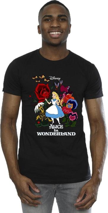 Immagine prodotto Disney Maglietta Uomo Alice In Wonderland Flowers (M)