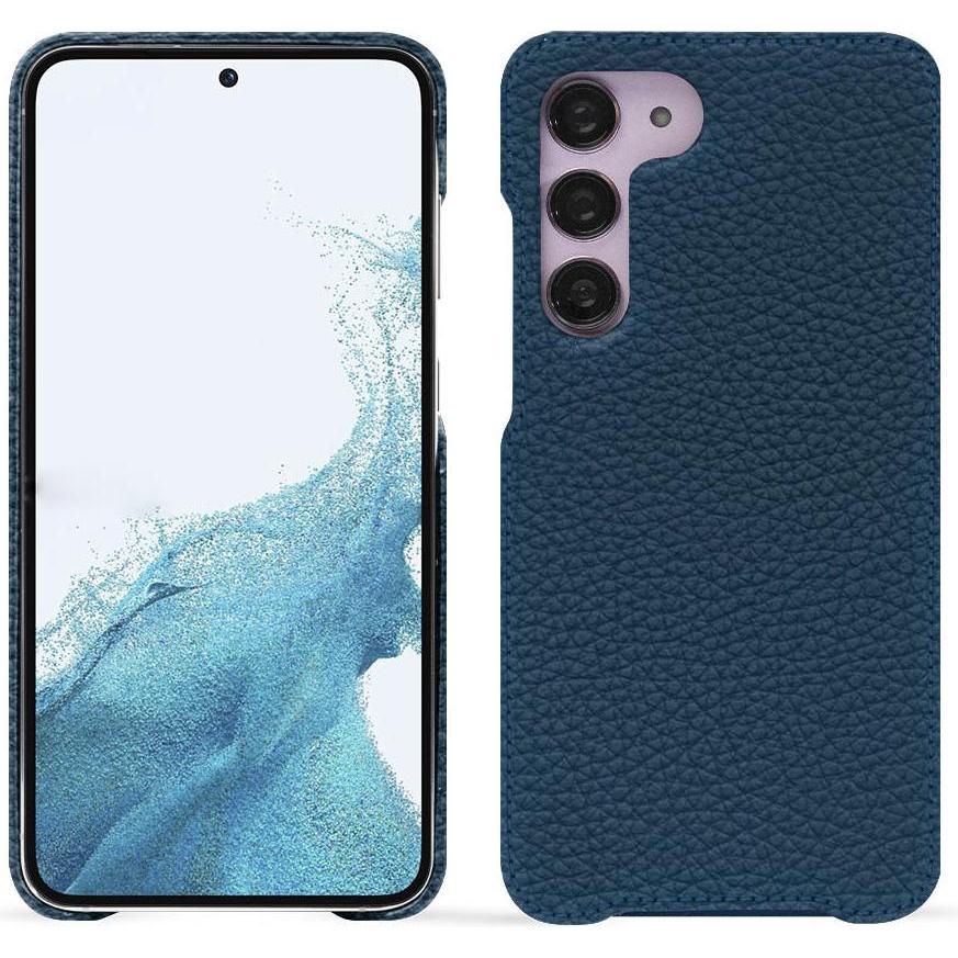 Noreve Lederschutzhülle (Samsung Galaxy S23), Smartphone Hülle, Blau