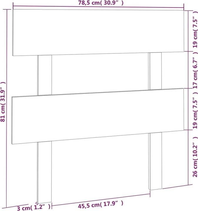 Immagine prodotto vidaXL Lashonda (184 x 3 x 81 cm)