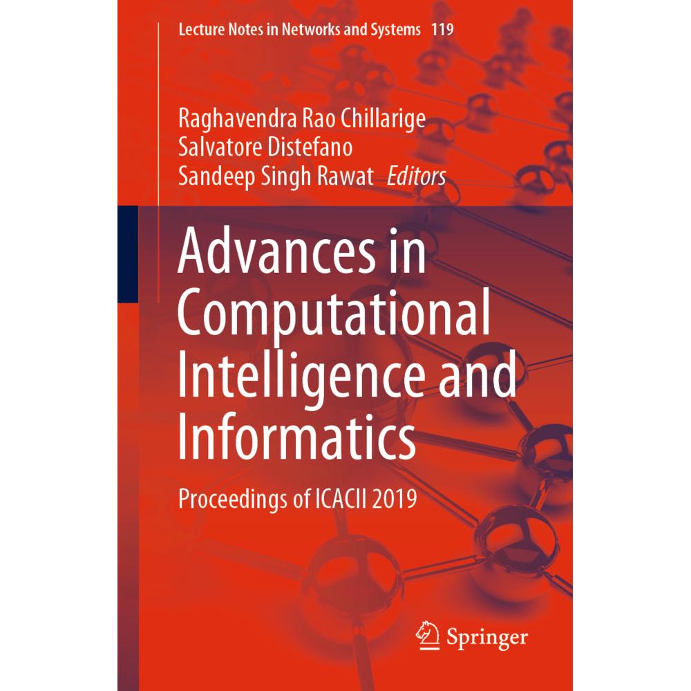 Advances in Computational Intelligence and Informatics, Fachbücher von Raghavendra Rao Chillarige, Salvatore Distefano, ...