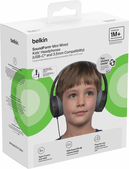 Produktbild Belkin SoundForm Mini On-Ear Kinderkopfhörer mit Kabel