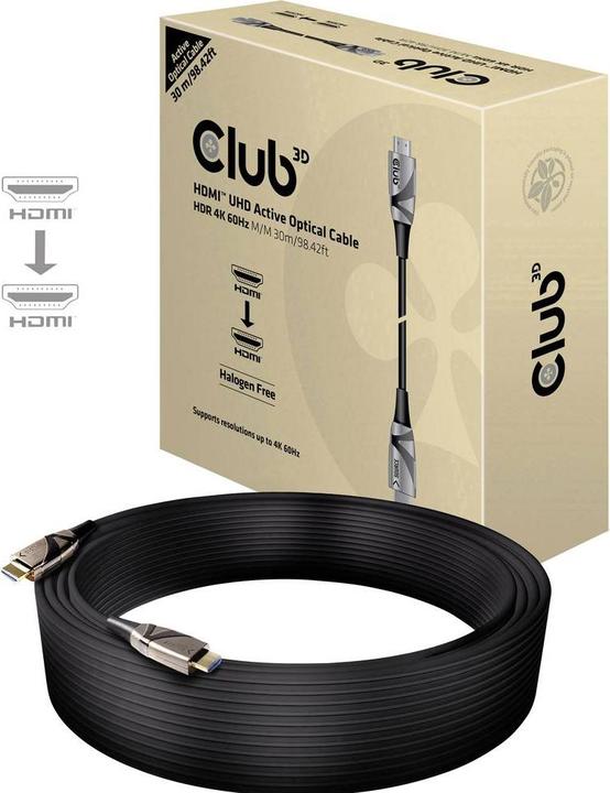 Immagine prodotto Club 3D HDMI (Typ A) — HDMI (Typ A) (30 m, HDMI, 2.0b)