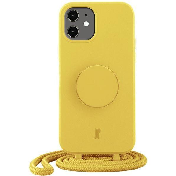 Just Elegance Etui JE PopGrip iPhone 11/Xr 6,1" żółty/rabbit's paw 30046 () (Apple iPhone 11), Smartphone Hülle, Gelb