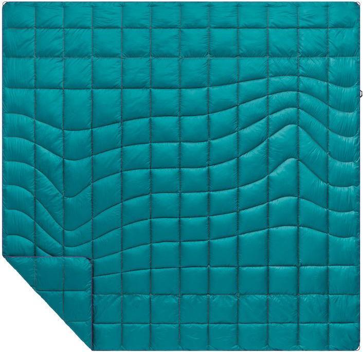 Actual product image Rumpl Travel Blanket Nanoloft Puffy Harbor Blue