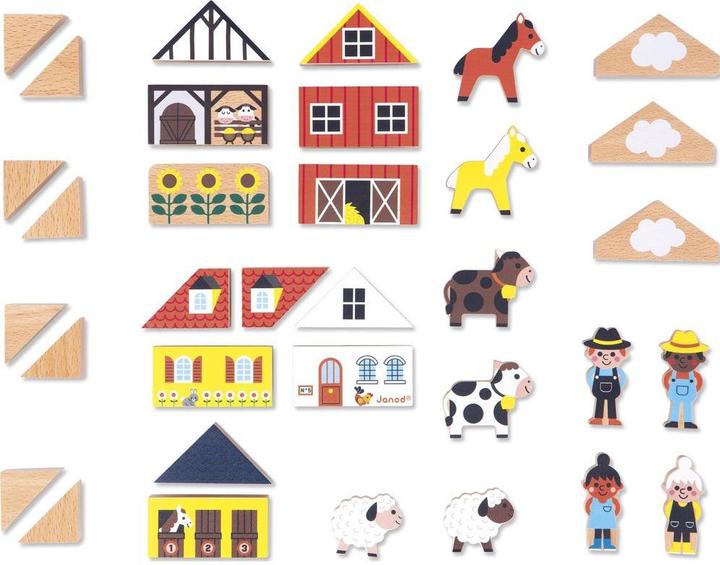 Image du produit Janod cubes Campagne