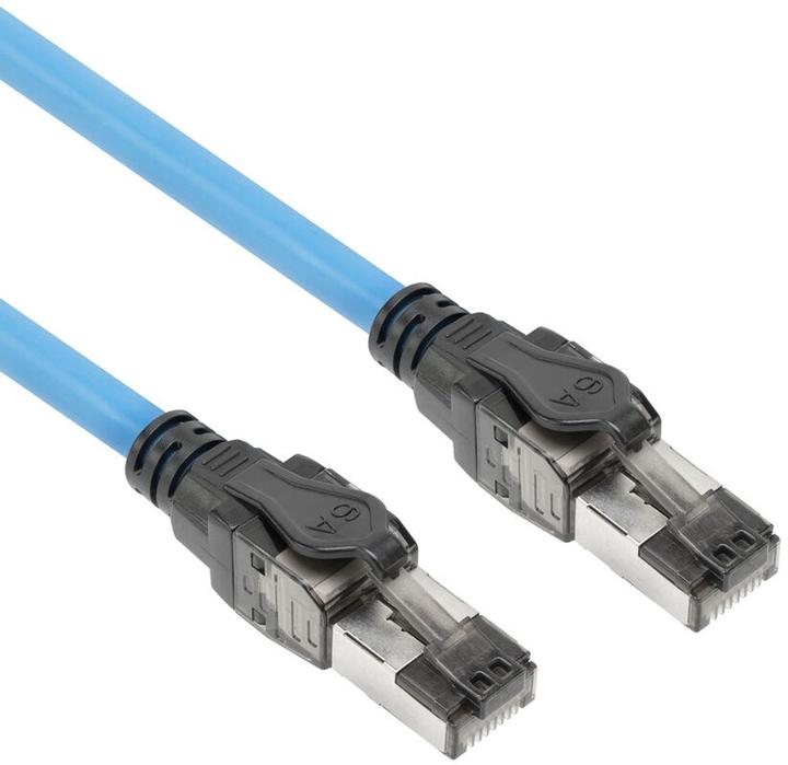 Immagine prodotto ACT Blue 20 meters S/FTP CAT6A B2ca PoE++ 100W solid prefab installation cable, RJ45 male û male (S/FTP, CAT6a, 20 m)