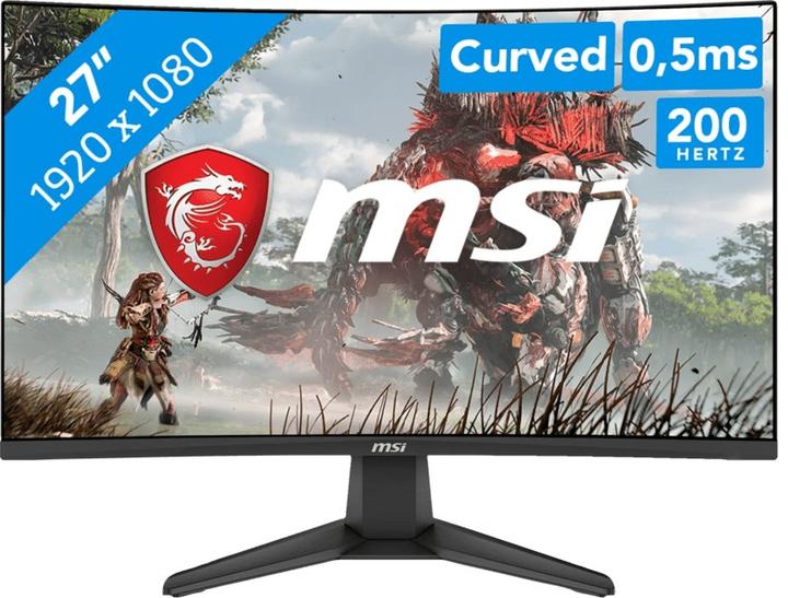 Image du produit MSI Moniteur LCD||MAG 276CF E20|27"|Gaming/Curved|Panneau VA|1920x1080|16:9|200 Hz|0.5 ms|MAG276CFE20 (1920 x 1080 pixels, 27")
