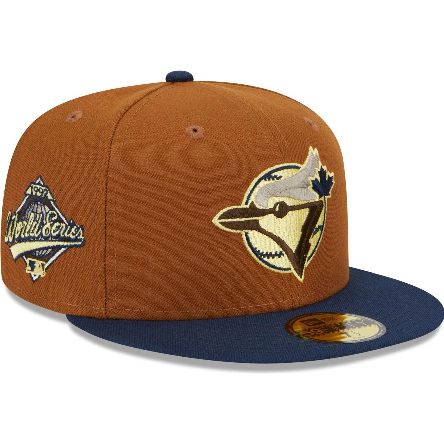 New Era, Herren, Cap, 59Fifty Cap - WORLD SERIES Toronto Blue Jays - 7 3/8, Braun, (7 3/8)