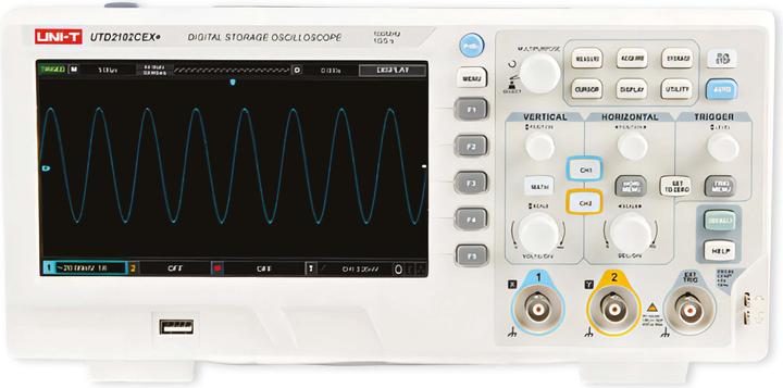 Uni-T Oscilloscope UTD2102CEX+, 100MHz, 2 canaux