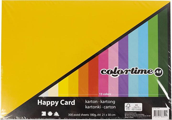 Productafbeelding Creativ Company Lente karton Kleur A4, 300 velletjes (180 g/m², 300x)