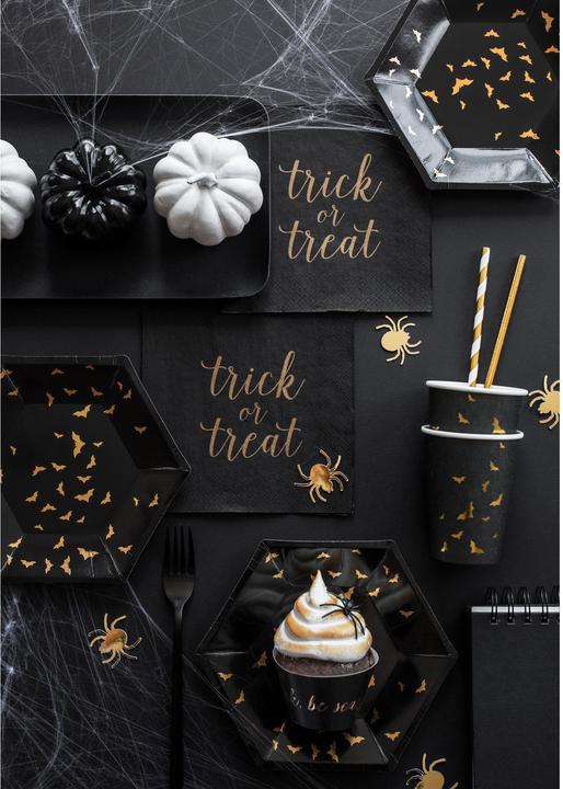 Actual product image Partydeco Paper straws with gold matte stripes (10 pcs.) (10 x)
