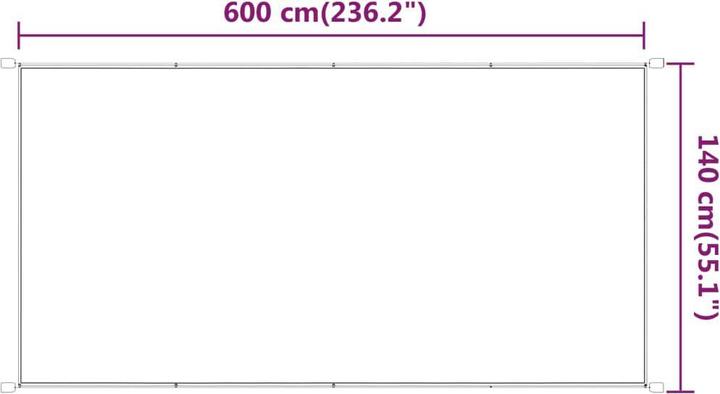 Produktbild vidaXL Senkrechtmarkise (1.40 m)