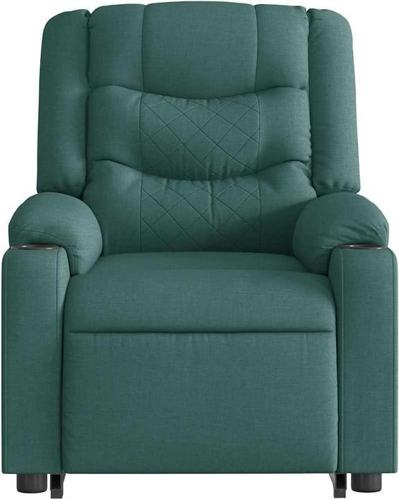 Image du produit vidaXL Fauteuil de massage électrique avec fonction releveur Vert foncé Tissu