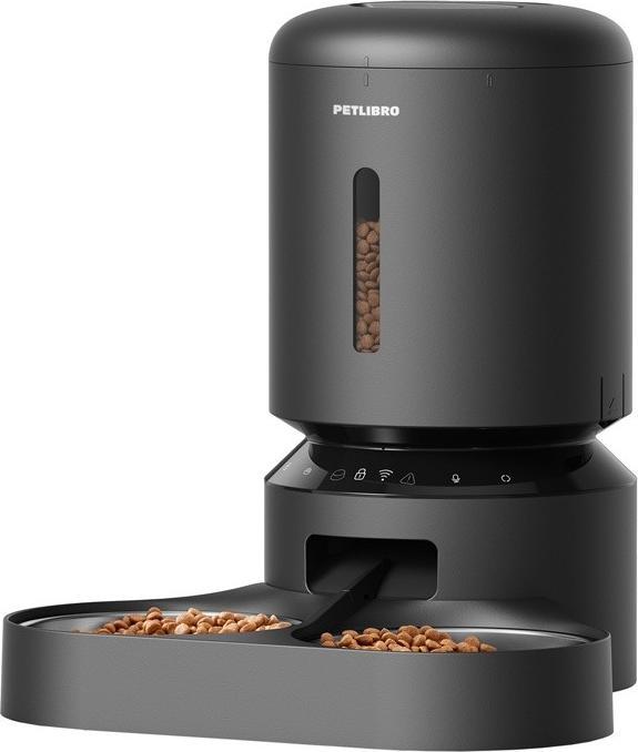 Actual product image Petlibro Granary food dispenser with double bowl, Wifi, 5L(black) (500 cl)