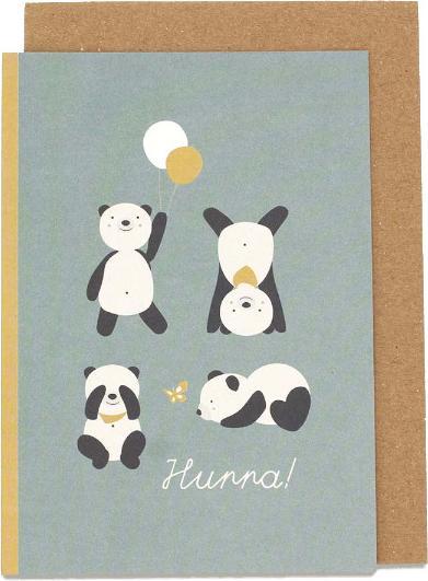 Produktbild Ava&Yves Karte Pandas, mint