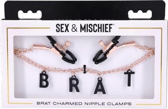 Produktbild Sportsheets - Sex & Mischief Brat Charmed Nipple Clamps