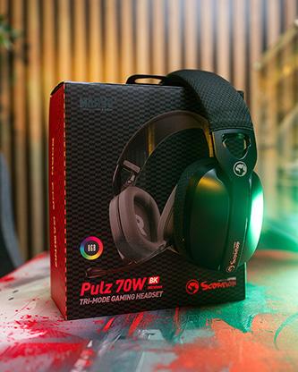 Image du produit Marvo Pulz 70W Casque de jeu, noir, tri-mode (Filaire, Sans fil)