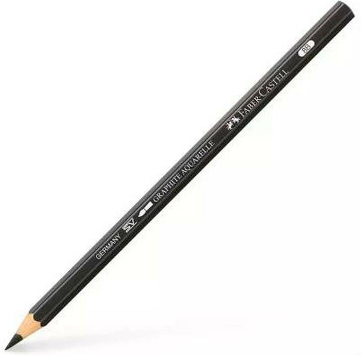 Immagine prodotto Faber-Castell Matita Grafite Aquarelle Acquerello Nero Esagonale 8B (6 pezzi) (3.30 mm, 8B, 6 x)