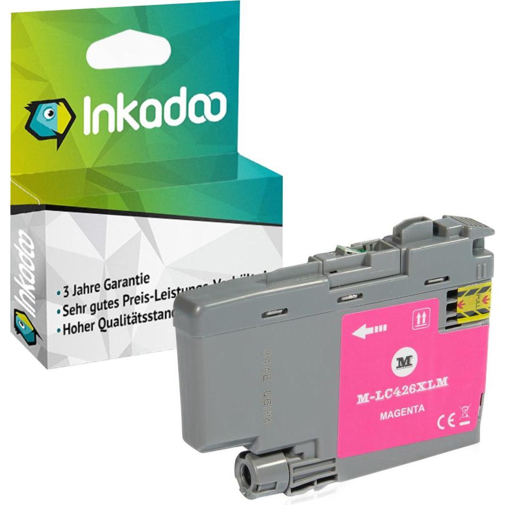 Inkadoo, Druckerpatrone, Kompatibel Tinte für Brother LC-426XL (M)