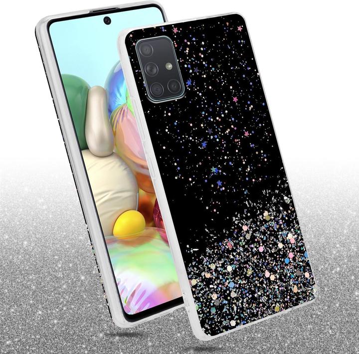 Actual product image Cadorabo TPU cover sparkling glitter (Samsung Galaxy A71)