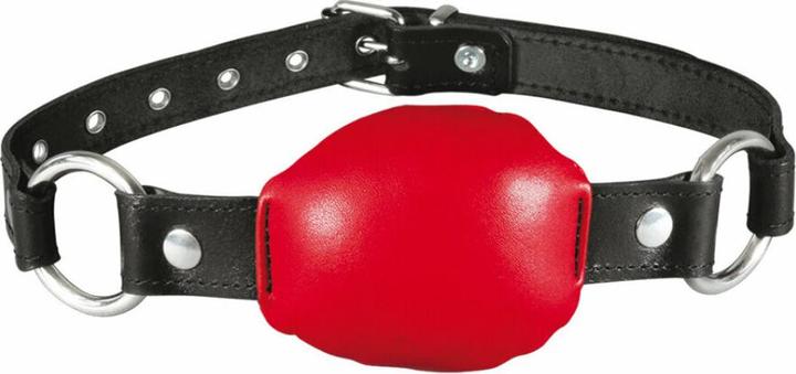 Actual product image XXdreamSToys Leather Mouth Gag red