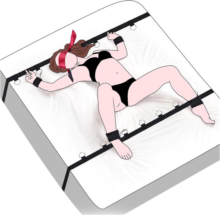 Actual product image Huoroter Bondage-Set Bettfesseln