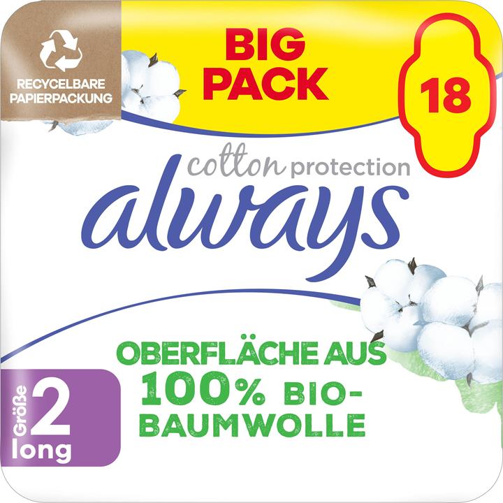 Always Protection du coton (18 x, Tampons sanitaires)