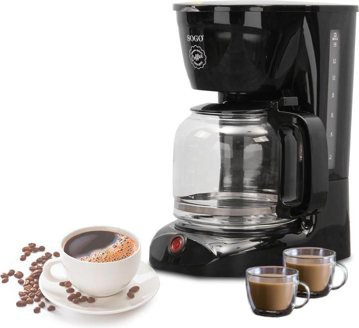 Actual product image Sogo DRIP COFFEE MAKER WITH GLASS JAR, - 1,8L - 950W