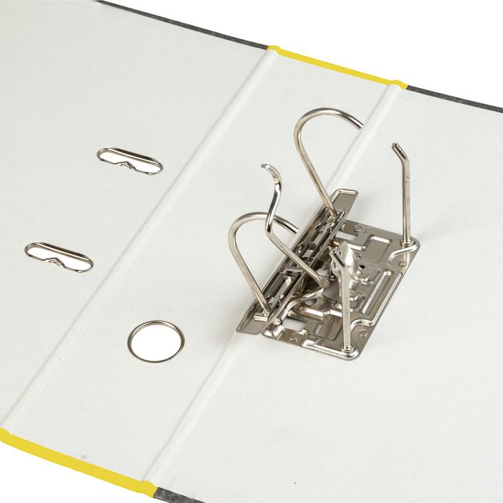 Actual product image Idena Folder A4 yellow 8cm cloud marble FSC mix (A4, 80 mm, 1 Piece)