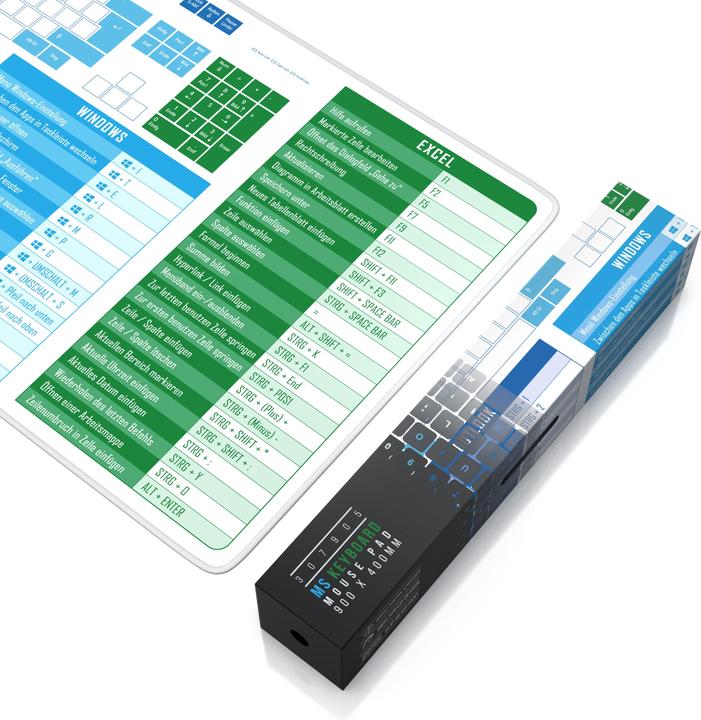 Immagine prodotto Titanwolf Mauspad XXL Speed Mousepad 900 x 400 x 3 mm, Gamingauflage, Geschwindigkeit & Präzision, MS Keyboard (XXL)