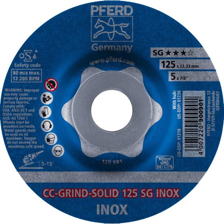 Produktbild Pferd CCGRINDSOLIDSchleifscheibe CCGRINDSOLID SG INOX