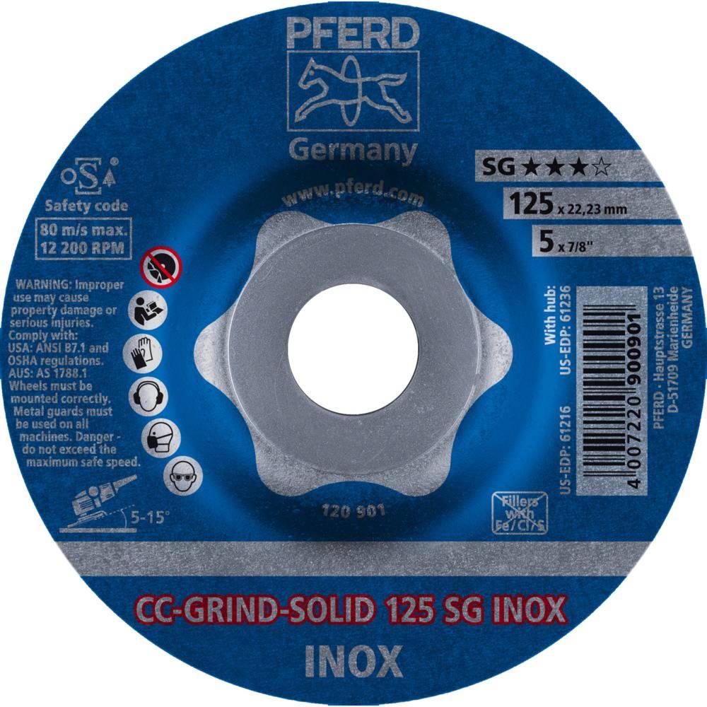 Thumbnail - Pferd, Schleifmittel, CCGRINDSOLIDSchleifscheibe CCGRINDSOLID SG INOX