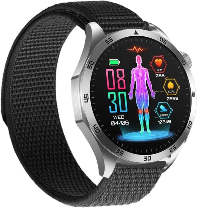 Produktbild Knauermann Gesundheitssmartwatch mit Telefonfunktion, EKG, HRV, SOS und Schlafapnoe-Überwachung