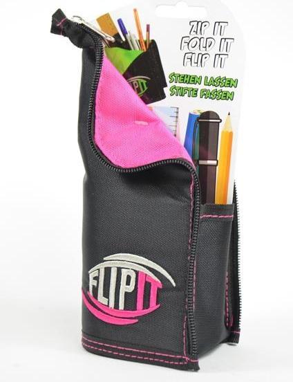 Image du produit Kögler Flip It, trousse à crayons pliable, rose, 20x11x5 cm