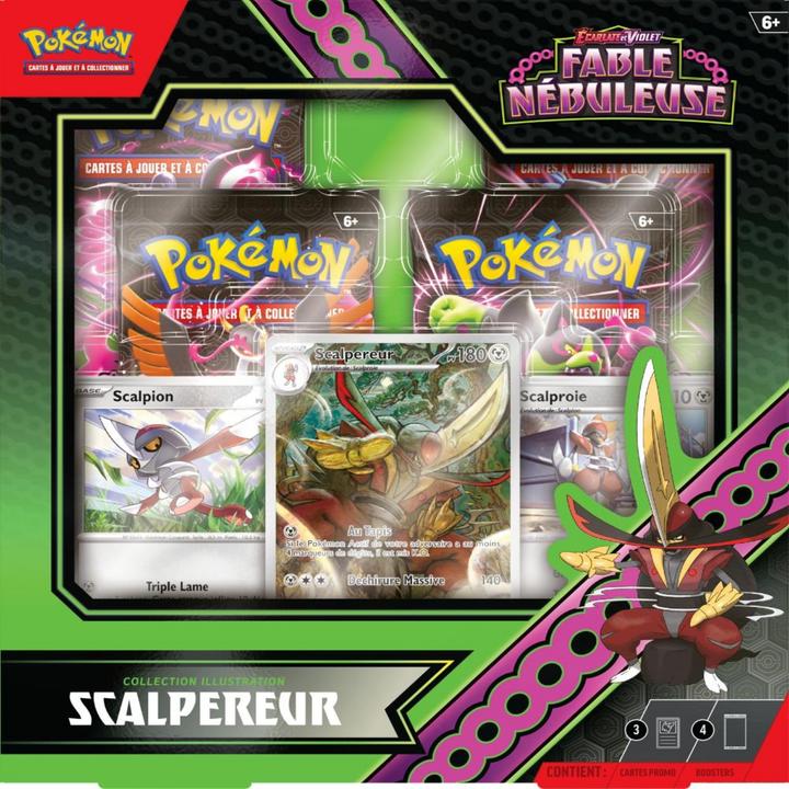 Produktbild Pokémon Preorder Pokemon Fable Nébuleuse Scalpereur Illustration Rare Box (Französisch, Booster Pack)