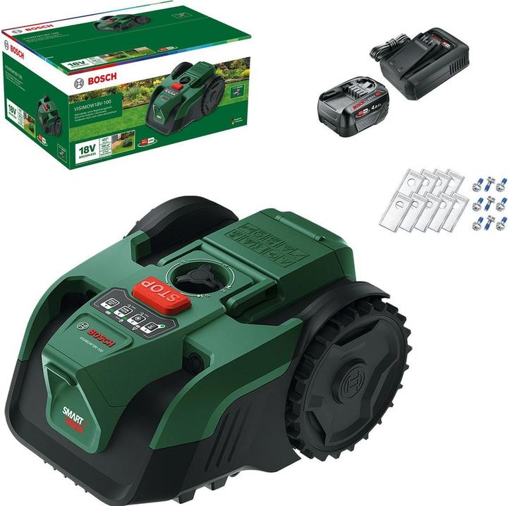 Actual product image Bosch Home & Garden VisiMow 18V-100 (100 m², Without boundary wire)