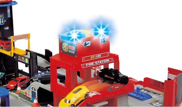 Image du produit Dickie Chariot d'incendie et garage pliables Speelset