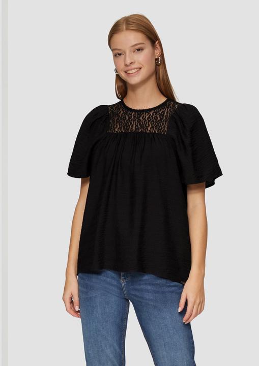Actual product image S.Oliver Bluse Bluse mit Leo-Spitze (32)